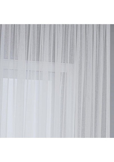 Fabric Design Keten Plus Tül Perde Ekru, 100 X 190 Çok Renkli