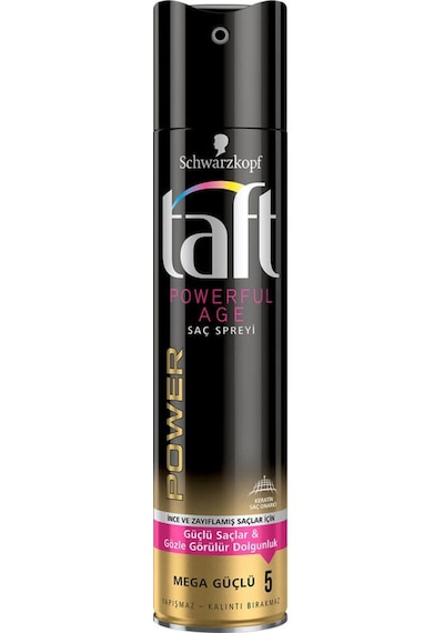 4 Adet Taft Saç Spreyi 250 Ml No 5 Powerful Age Keratin