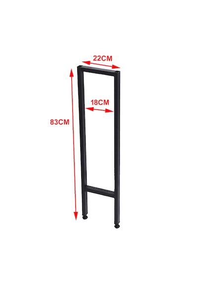 Dresuar Masa Ayağı Metal Ayak 2 Adet 83cm X 22cm Mobilya Ayakları