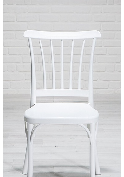 Violet Beyaz / Sirius Sabit Masa - 4 Sandalye 1 Masa / Salon - Mutfak Masa Takımı