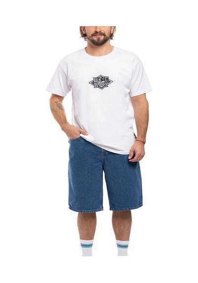 Homeboy X-tra Baggy Rahat Kesim Unisex Mavi Kot Şort Mavi