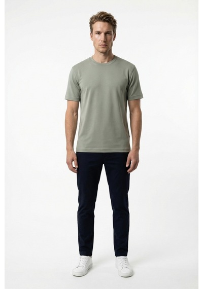 Redline Korte Yeni Sezon Slim Fit Erkek Yumuşak Nefes Alan Tişört Çağla Yeşili
