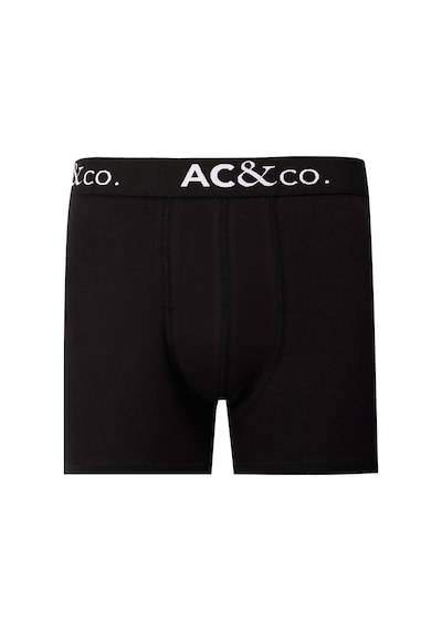 Ac&Co / Altınyıldız Classics Erkek Siyah Pamuklu Esnek 3'Lü Boxer Paketi Siyah