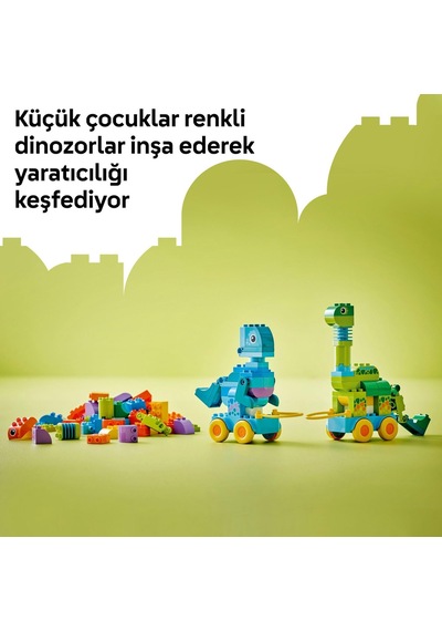 Duplo Kasabası 3 Ü 1 Arada Tekerlekli Dinozorlar 10451