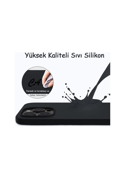 Apple Uyumlu iPhone 14 Pro Max Kılıf Kamera Lensli Lansman Silikon Kapak
