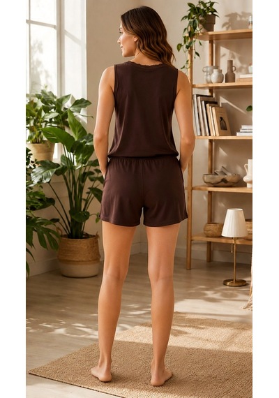 Suısy Solace Dantel Detaylı Şortlu Pijama Takımı Çok Renkli