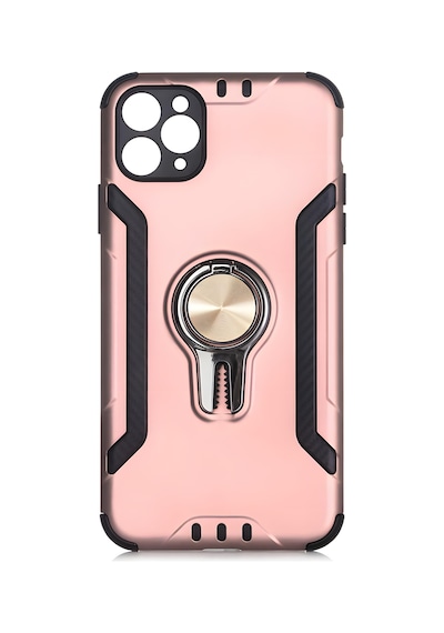 Apple Uyumlu iPhone 11 Pro Kılıf Stand Olma Özellikli Araç Tutuculu Ko Ko Kılıf Rose Gold