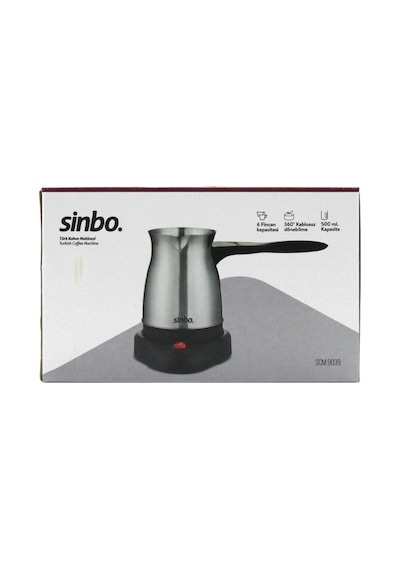 Çelik Elektrikli Cezve Türk Kahve Makinesi - 6fincan 500ml 360 Kablosuz Kullanım Katlanır Kulp 600w Scm-9039 5250