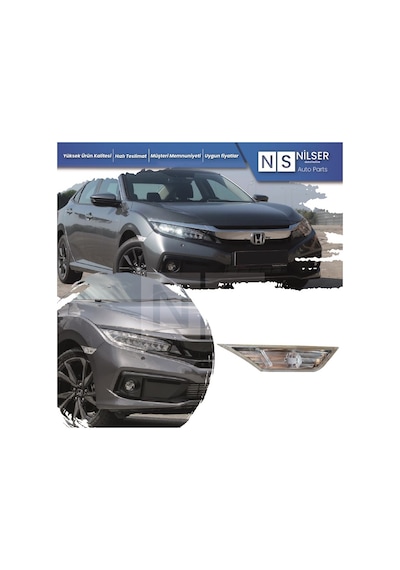 Honda Civic Sol Çamurluk Sinyali 2016-2019