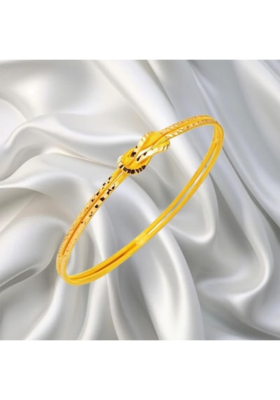 Leva Gold 22 Ayar Kristal Model Aşk Düğümü Bilezik 15 Gr