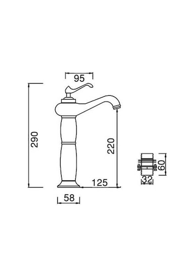 Fontana - Yüksek Tip Lavabo Bataryası Rose,gold Outlet - F-123- Diğer