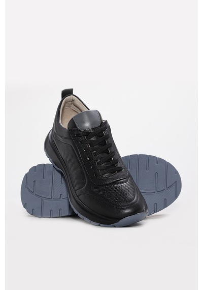 FAST STEP Hakiki Deri Kadın Casual Ayakkabı 169za6313 Siyah