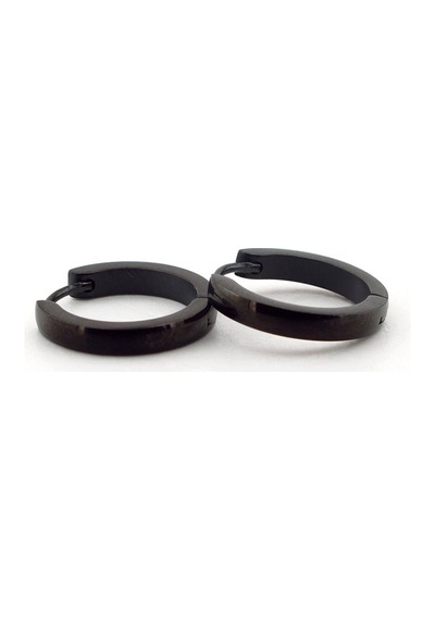 Eğimli 18 MM Büyük Boy Siyah Halka Çelik Erkek Küpe E665 Çelik Eğimli 18 MM Büyük Boy Siyah Halka Çelik Erkek Küpe E665 Çelik