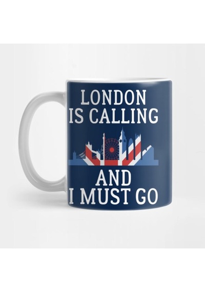 Londra Çağırıyor, Gitmeliyim - Seyahat Sevgisi - Gezgin Kupa Bardak Çok Renkli