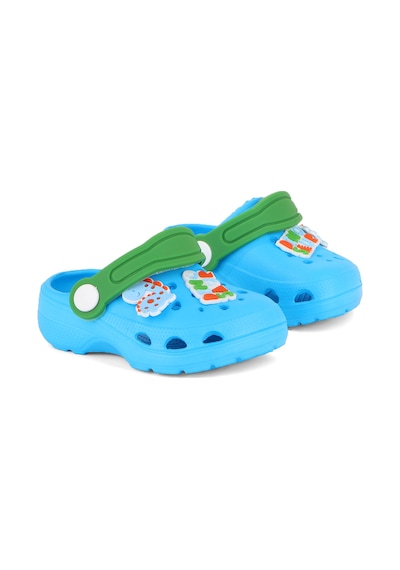 Polaris Dino Rahat Deniz Havuz Hastane Çocuk Sandalet Terlik 967800000302 03 Mavi Mavi