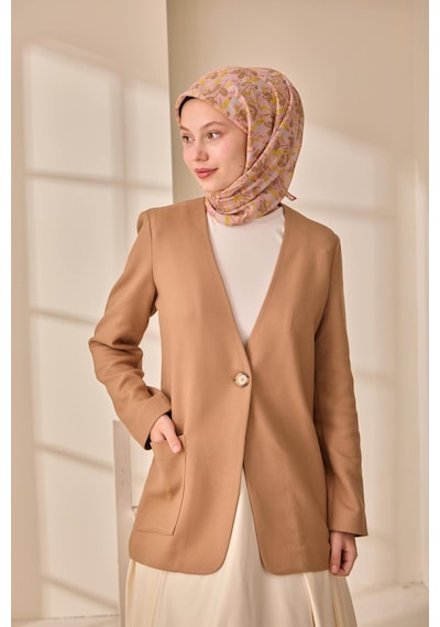 Silk Home Soft Eşarp 73091-25 Yavruağzı, Haki, Yağ Yeşili, Gümüş