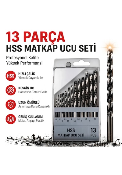 Elka Matkap Ucu Seti 13 Parça Tm