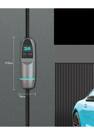 Khons 22 Kw Taşınabilir Elektrikli Araç Şarj İstasyonu 10m Kablolu