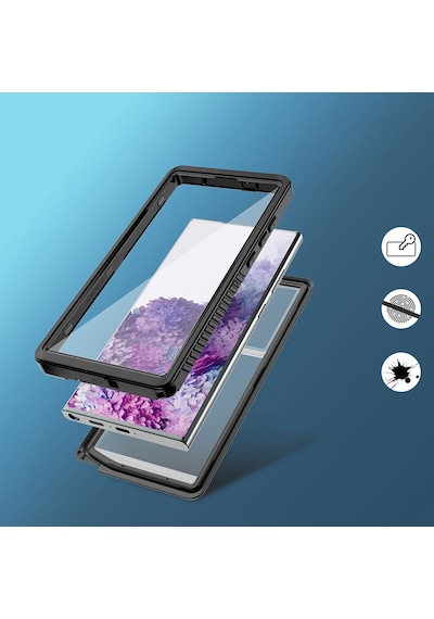 Samsung Galaxy Uyumlu S23 Ultra Kılıf 360 Su Geçirmez 1-1 Silikon Kapak