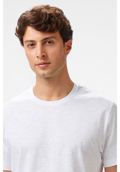 Erkek Regular Fit T-shirt - Beyaz Beyaz