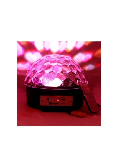 Disko Topu Rgb Ledli Bluetooth Hoparlör Sese Duyarlı -kumandalı Beyaz