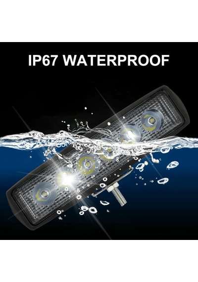Off Road 6 İnç 18w 6 Led Plastik Kasa Mini Led Bar Oto Gündüz Led