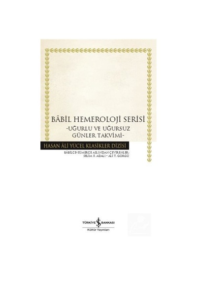 Babil Hemeroloji Serisi Karton Kapak - Kolektif
