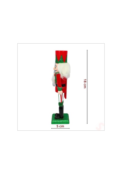Kurşun Asker, Ahşap Fındıkkıran 18cm - Kılıçlı