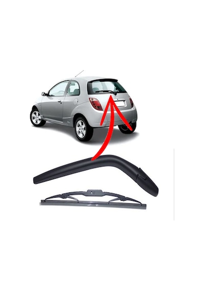 Ford Ka Arka Silecek Kolu ve Süpürgesi 2001-2008 400Mm