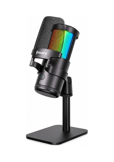Jmary Mc-pw13 Ayrılabilen Pop Filtre Gürültü Önleyici 360 Dönebilen Tak Çalıştır Usb Mikrofon Siyah