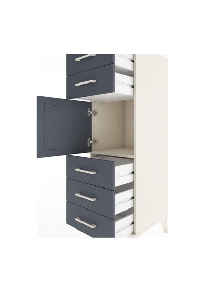 Hyperion Dolap Tek Raflı 5 Çekmeceli Tek Kapaklı 44x44x134 Ay... Aytaşı