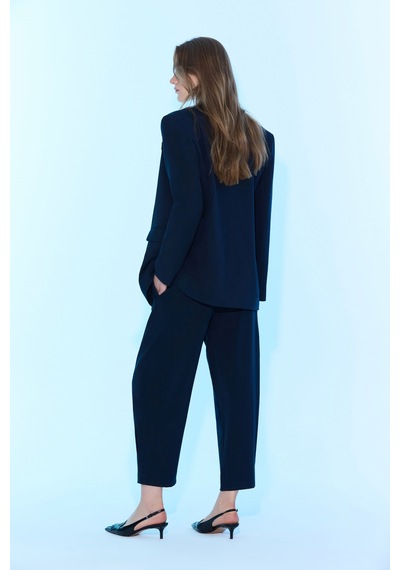 Sagaza Studio Ss6059 Pileli Pantolon Lacivert