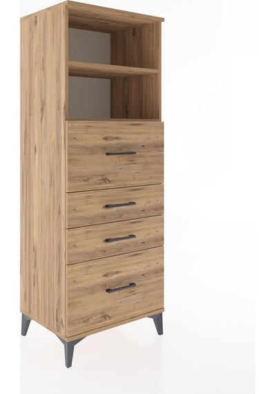 Hyperion Dolap 2 Raflı 4 Çekmeceli 60x44x163 Çam-çam Çam Hyperion Dolap 2 Raflı 4 Çekmeceli 60x44x163 Çam-çam Çam