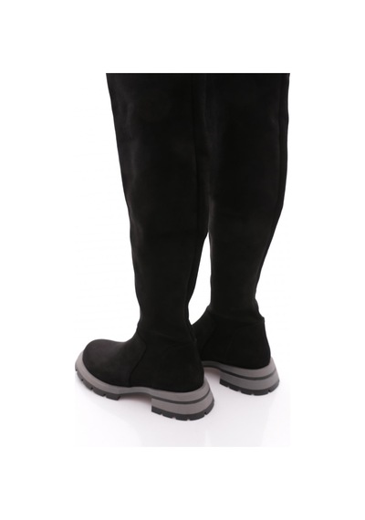 Dgn 4006 Kadin Knee High Çizme Siyah Geyik