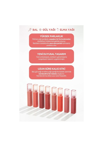 Pürüzsüz Görünüm Sunan Gün Boyu Kalıcı Tint A'pıeu Juicy Pang Tint Cr07 Orange Poem Çok Renkli