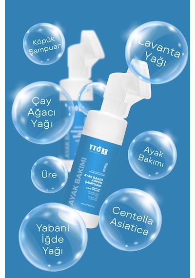 Tto X Aplikatörlü Köpük Ayak Bakım Şampuanı 150Ml