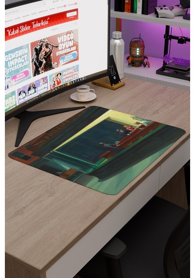 Nighthawks Gece Kuşları Tablo Hopper V5 48x40 Xl Gaming Kauçuk Kaymaz Taban Mouse Pad Fare Altlığı
