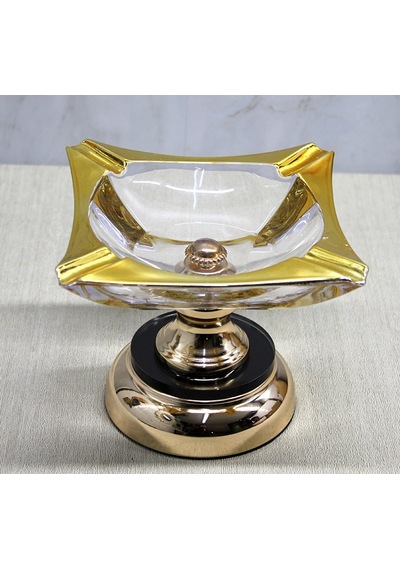 Metal Ayaklı Cam Küllük Model 3 Renkli