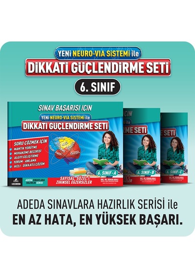 Adeda Yayıncılık Dikkati Güçlendirme Seti 6. Sınıf 12 Yaş