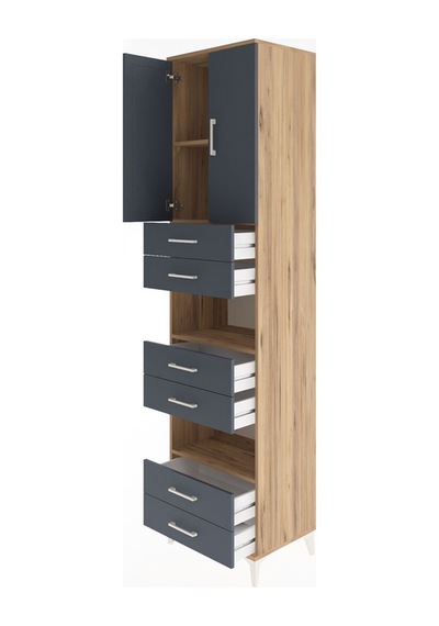 Hyperion Dolap 4 Raflı 6 Çekmeceli 2 Kapaklı 60x44x243 Çam-an... Çam Hyperion Dolap 4 Raflı 6 Çekmeceli 2 Kapaklı 60x44x243 Çam-an... Çam