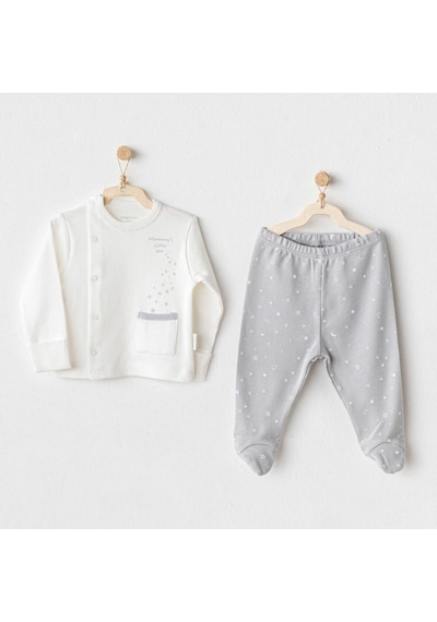 Andywawa Mommy's Little Star 2'li Zıbın Seti Ac25704 Gri