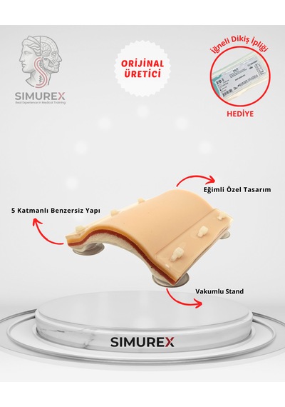 Simurex Eğitim Amaçlı Gerçekçi Dikiş Pedi 13x13 Cm