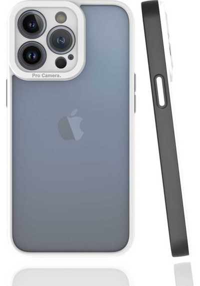Apple Uyumlu iPhone 13 Pro Kılıf Zore Mima Kenarları Renkli Silikon Kılıf