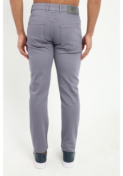 Dufy Erkek Slim Fit Gri Pantolon-19092