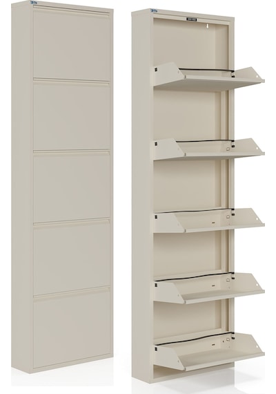 Ceha 5'li Metal Ayakkabılık - Krem K.AYK-5 /AB1013
