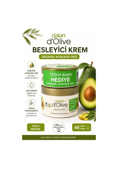 D'olive Yoğun Besleyici Bakım Kremi İkili Set