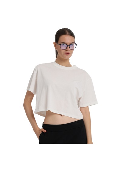 Sportive Sedona Cropped Kadın Beyaz Günlük Stil T-shirt 25kk1034-kbyz 1776524 Beyaz