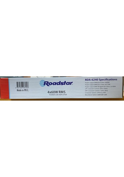 Roadstar Rda-6240 Stereo 3000 Watt 4 Kanallı Oto Amfi