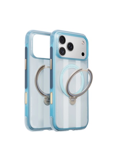 Torras Apple iPhone 17 Pro / 18 Pro Uyumlu Ostand Q3 Air World Cup Serisi Magsafe Kılıf Açık Mavi