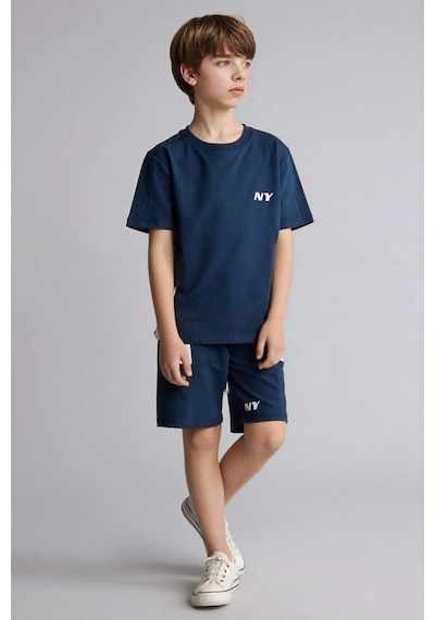 Defacto Sweatshirt Kumaşı 2li Takım Erkek Çocuk H0251a826smnv147 Lacivert-nv147